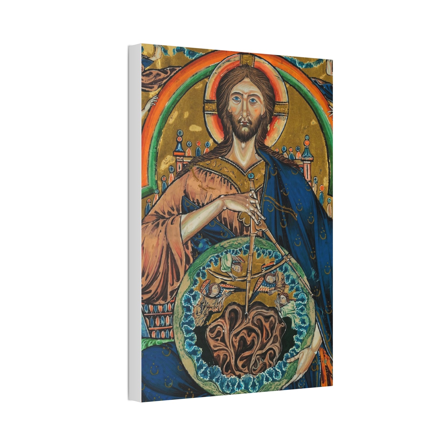 Religious Icon Canvas Print — Christ Pantokrator Stretched 1.5"