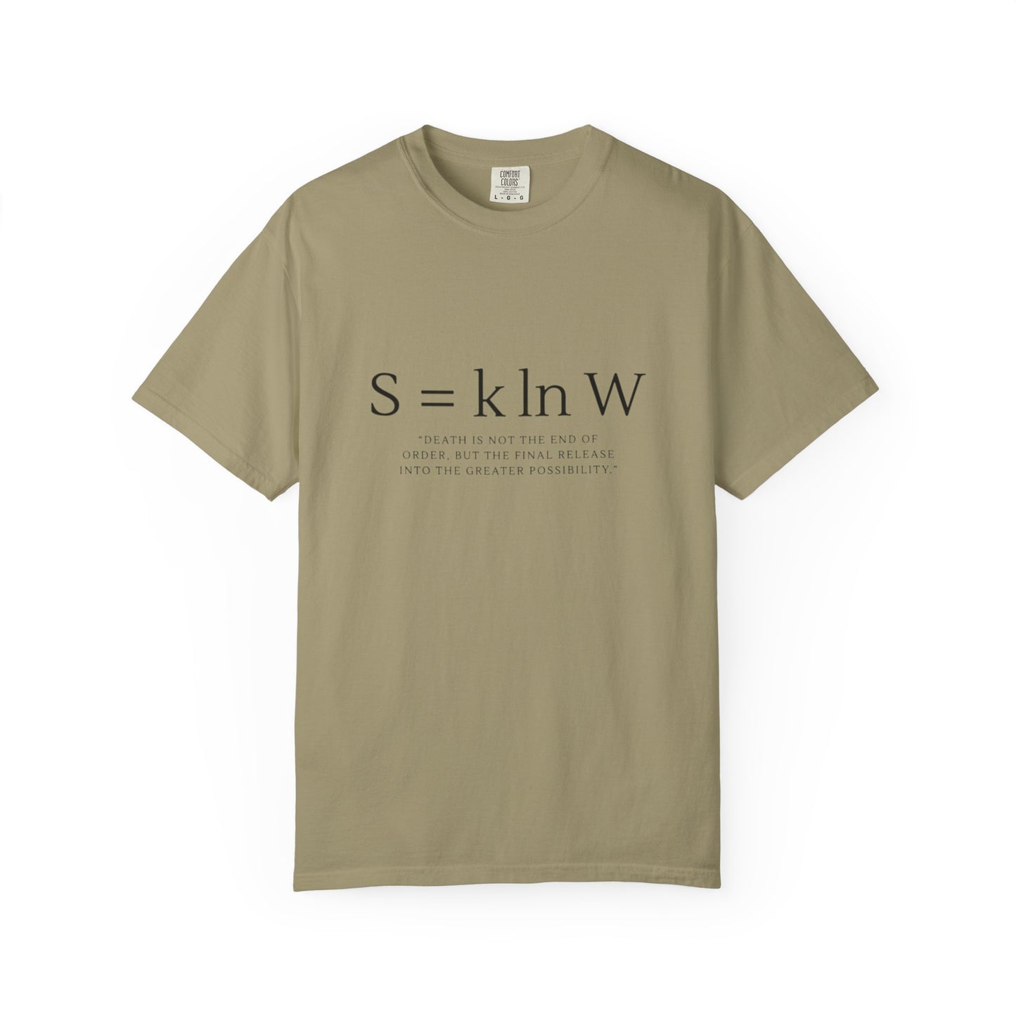 S = k ln W — Boltzmann Entropy Formula T-Shirt