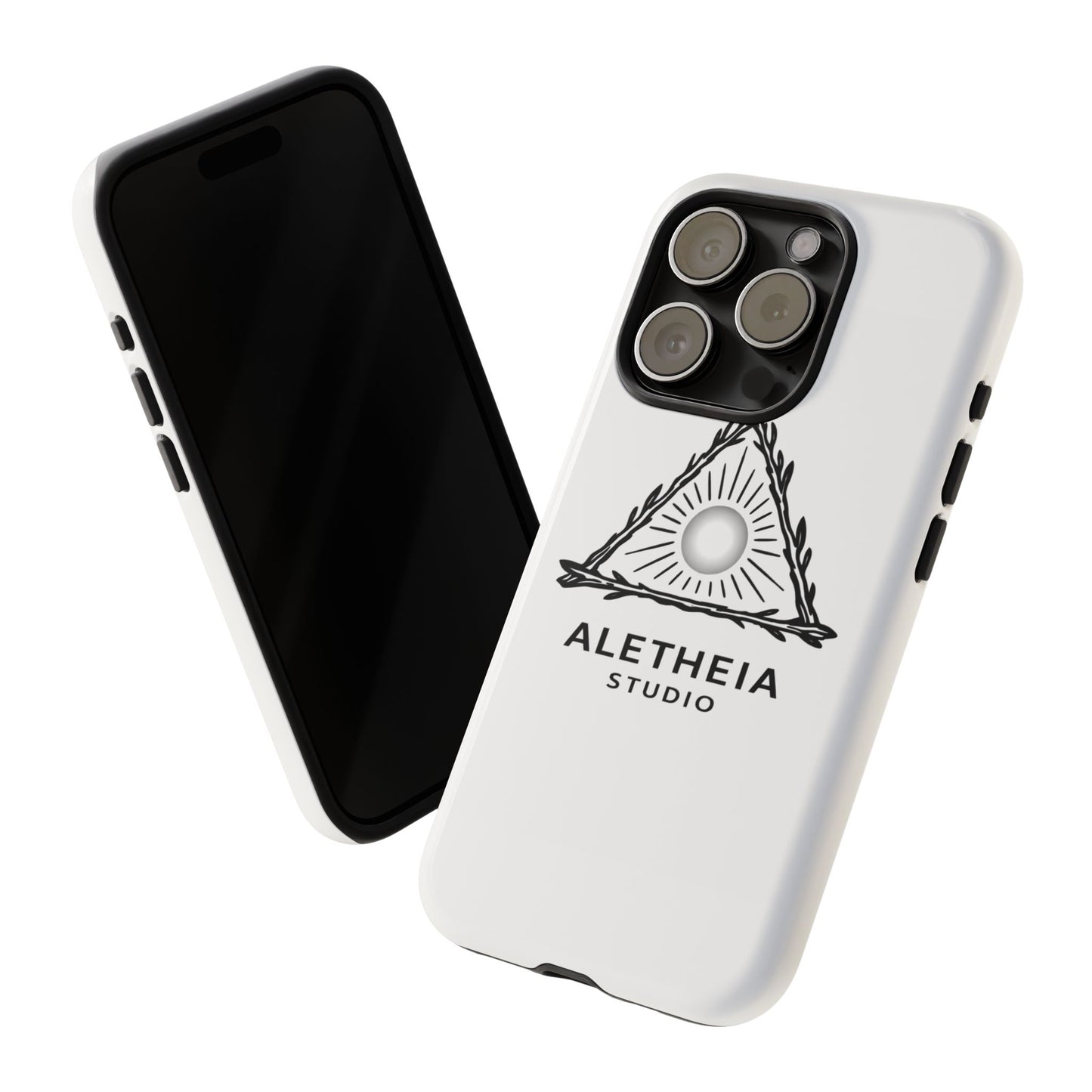 Aletheia Studio Sun Triangle Phone Case — Protective Tough Phone Case with Minimalist Logo