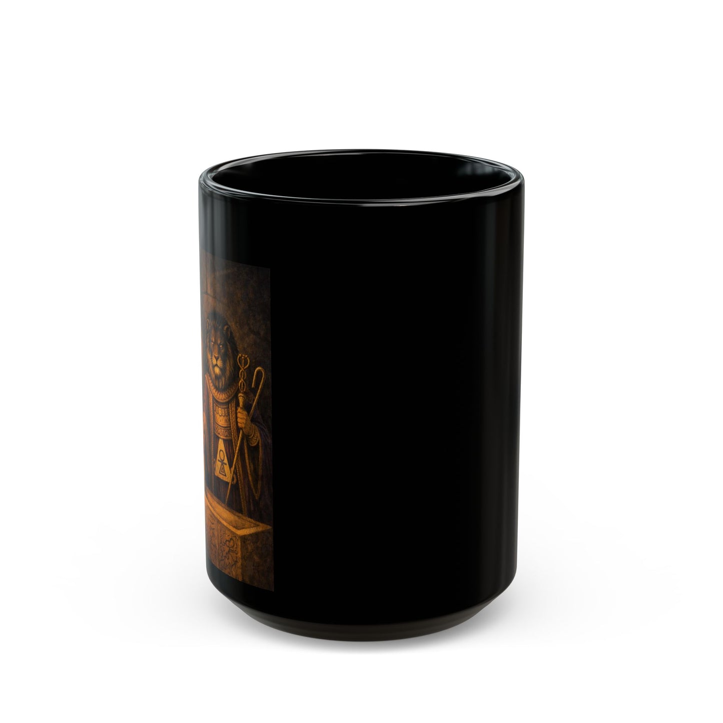 Masonic Lion’s Paw Black Mug — 11oz & 15oz