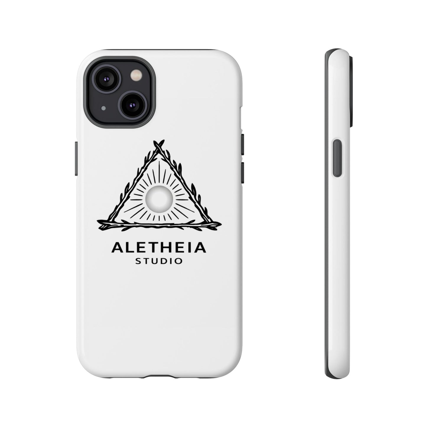Aletheia Studio Sun Triangle Phone Case — Protective Tough Phone Case with Minimalist Logo