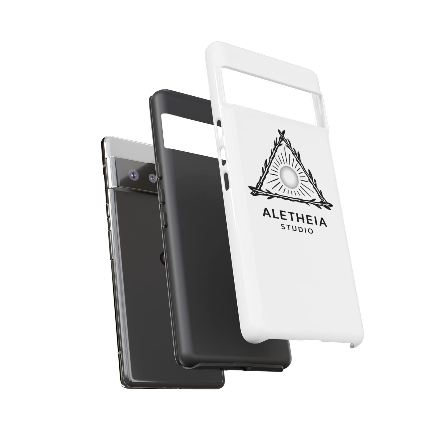 Aletheia Studio Sun Triangle Phone Case — Protective Tough Phone Case with Minimalist Logo