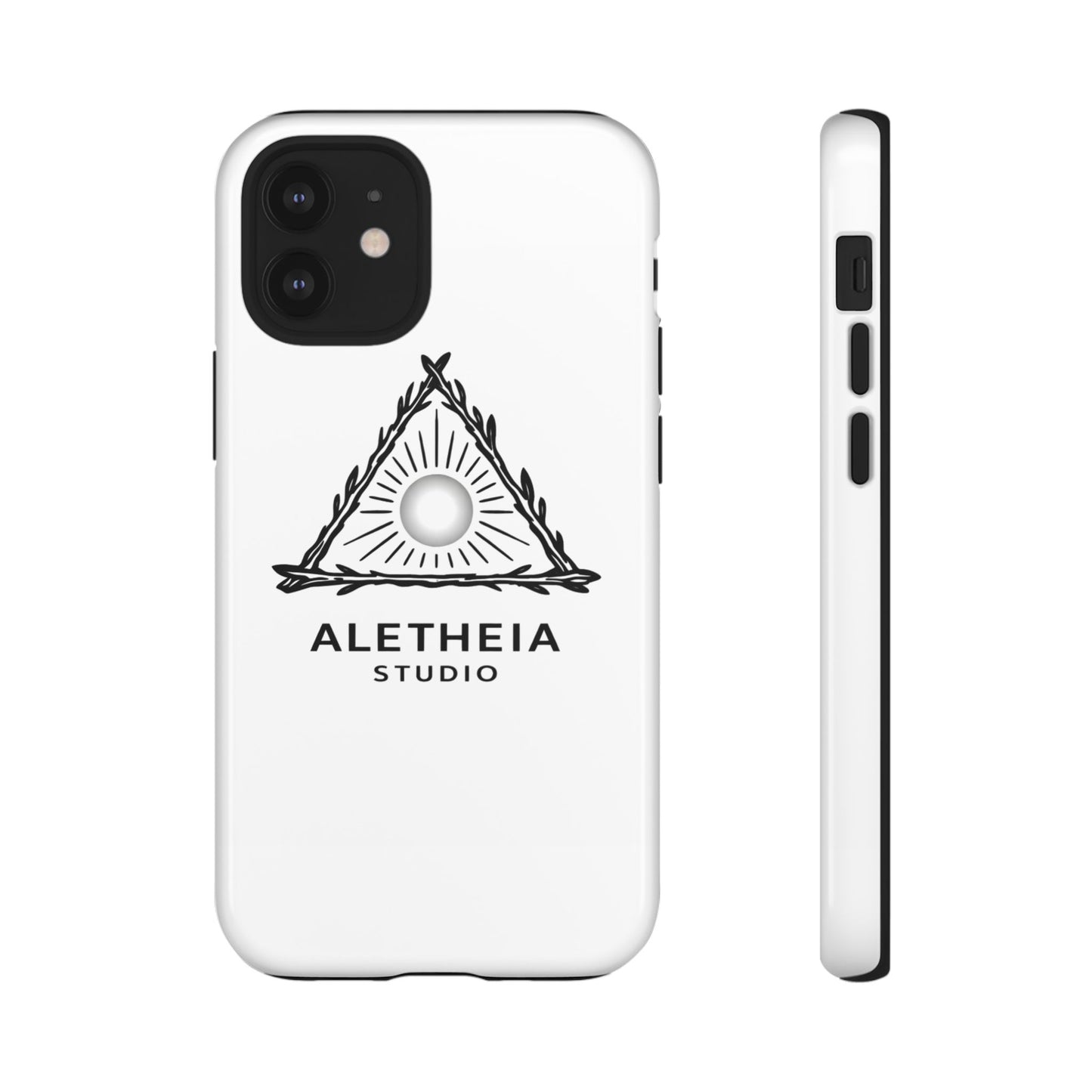Aletheia Studio Sun Triangle Phone Case — Protective Tough Phone Case with Minimalist Logo