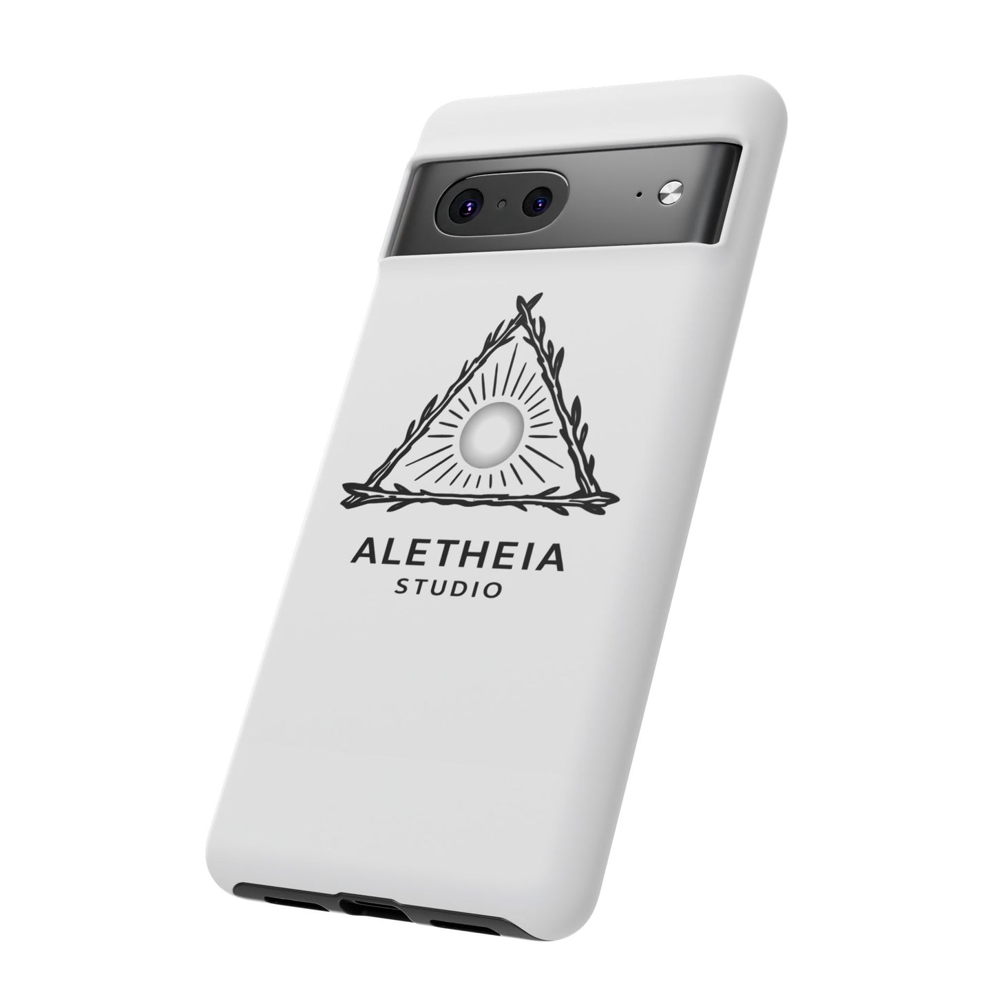 Aletheia Studio Sun Triangle Phone Case — Protective Tough Phone Case with Minimalist Logo
