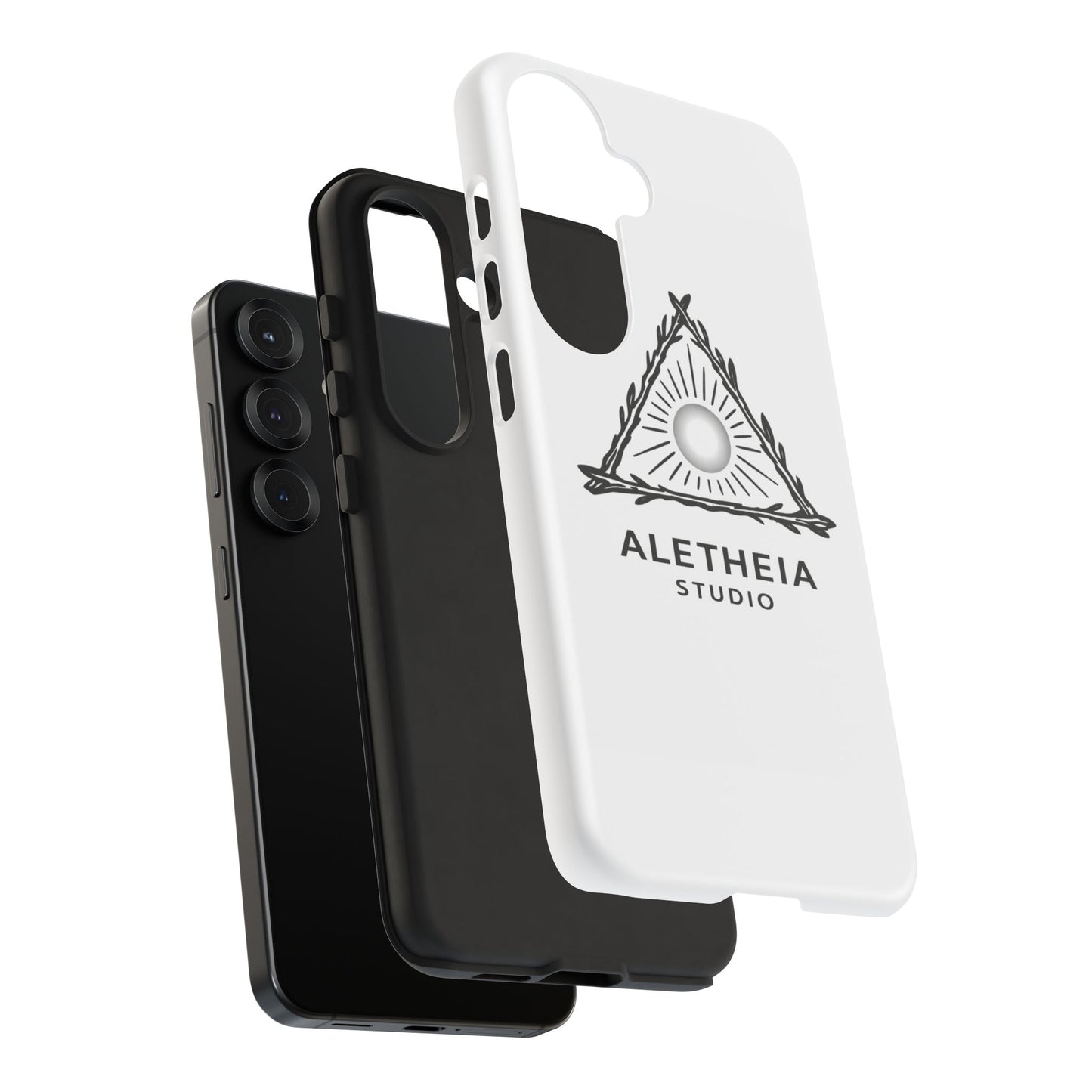 Aletheia Studio Sun Triangle Phone Case — Protective Tough Phone Case with Minimalist Logo