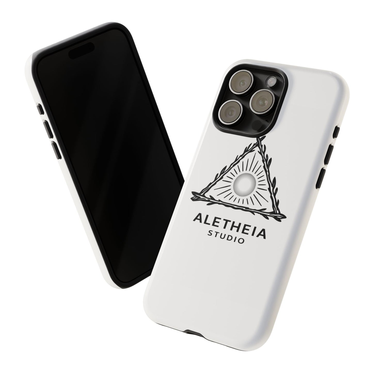 Aletheia Studio Sun Triangle Phone Case — Protective Tough Phone Case with Minimalist Logo
