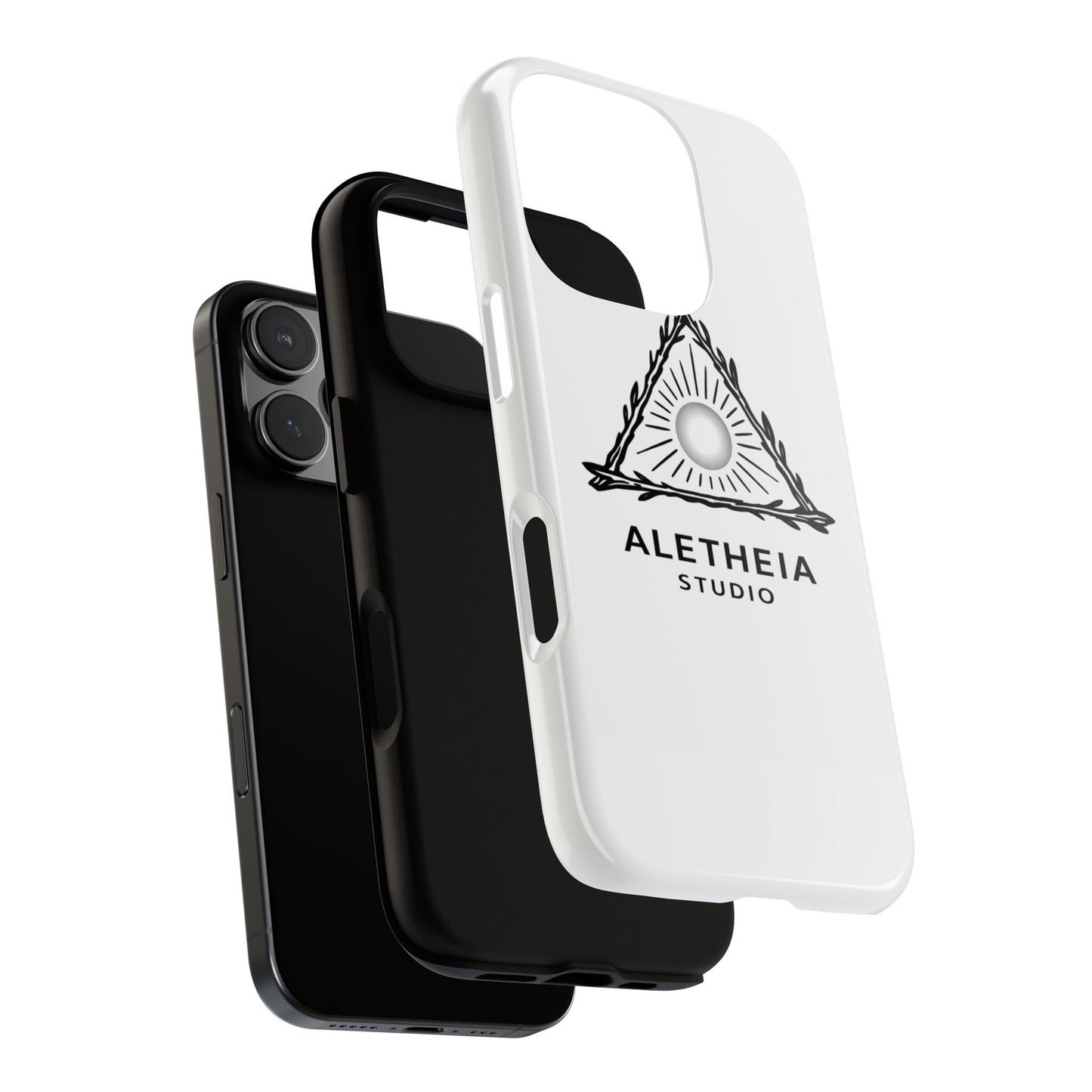 Aletheia Studio Sun Triangle Phone Case — Protective Tough Phone Case with Minimalist Logo
