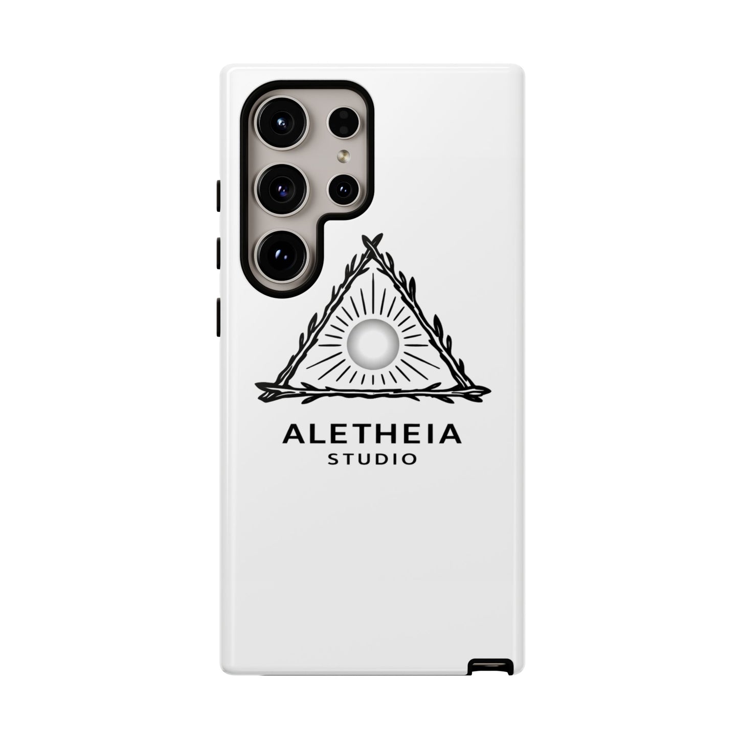 Aletheia Studio Sun Triangle Phone Case — Protective Tough Phone Case with Minimalist Logo