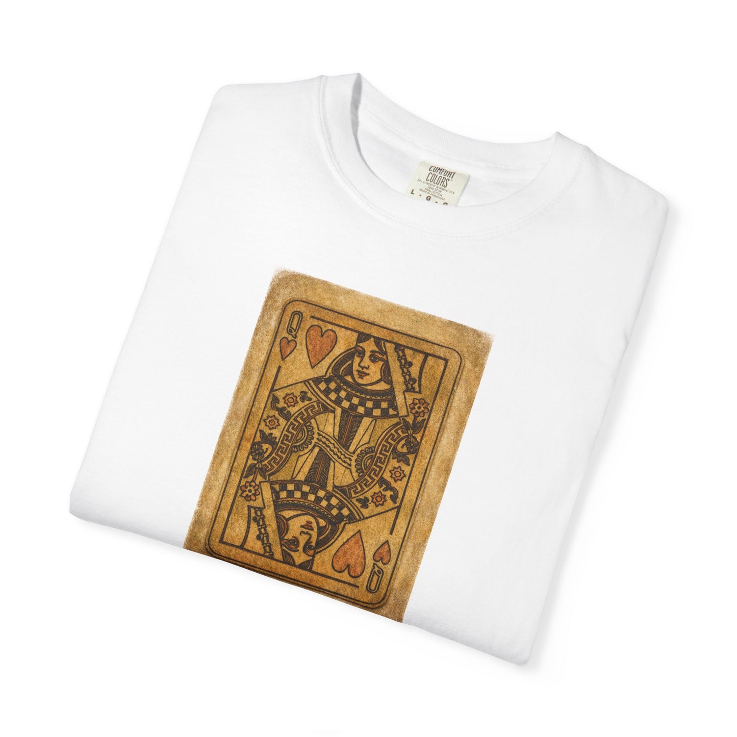Vintage Queen of Hearts Playing Card T-Shirt
