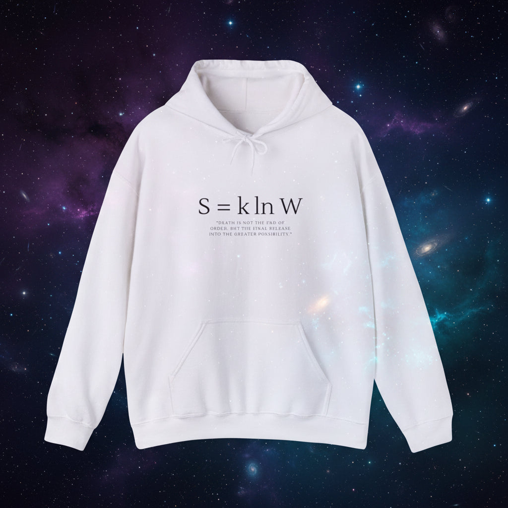 Entropy Formula Hoodie — S = k ln W Scientific Physics Sweatshirt