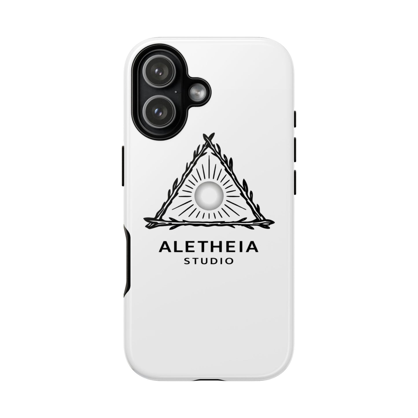 Aletheia Studio Sun Triangle Phone Case — Protective Tough Phone Case with Minimalist Logo