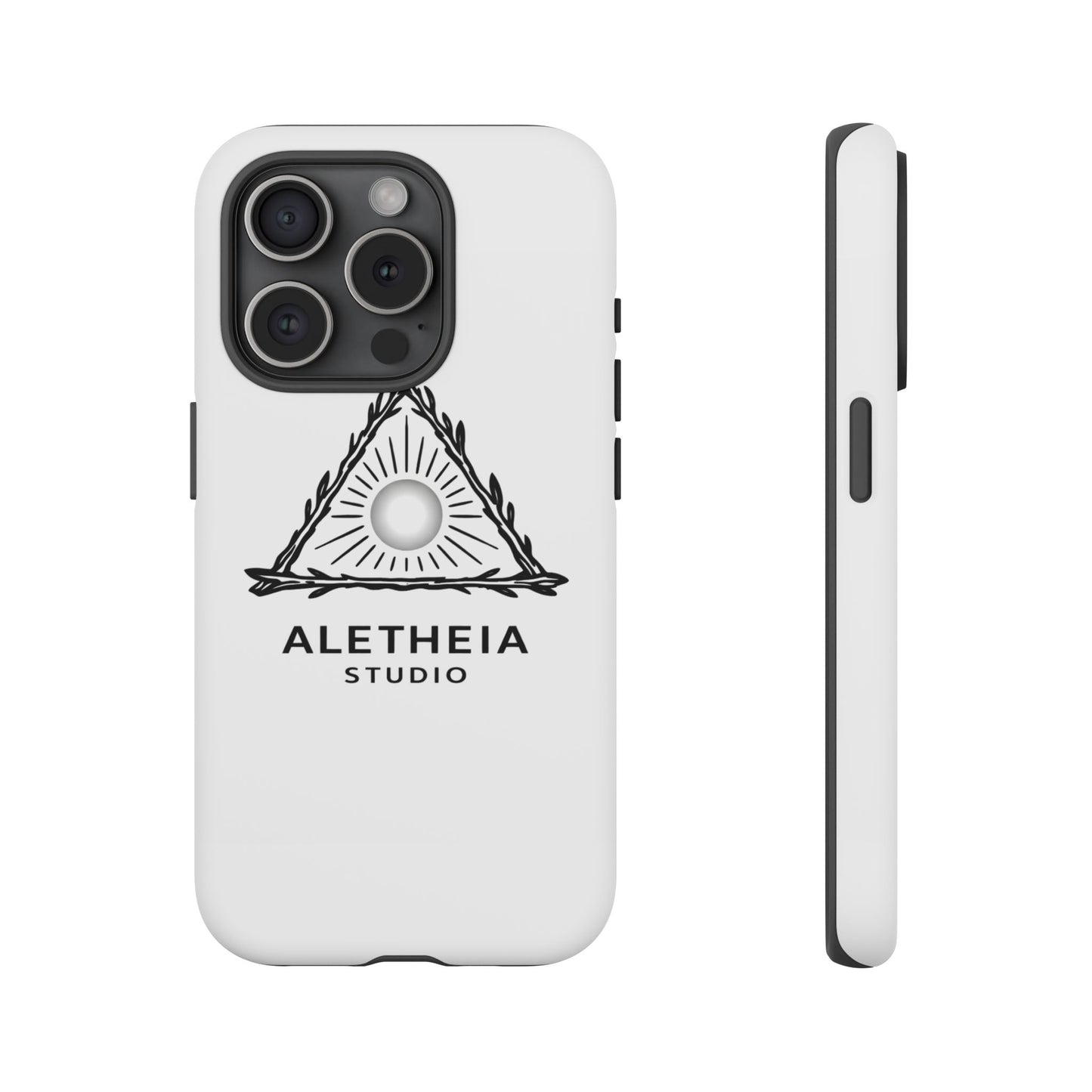 Aletheia Studio Sun Triangle Phone Case — Protective Tough Phone Case with Minimalist Logo