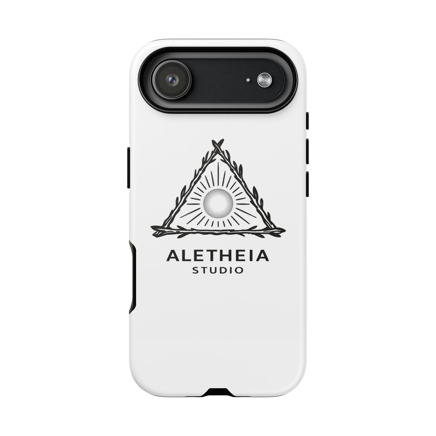 Aletheia Studio Sun Triangle Phone Case — Protective Tough Phone Case with Minimalist Logo