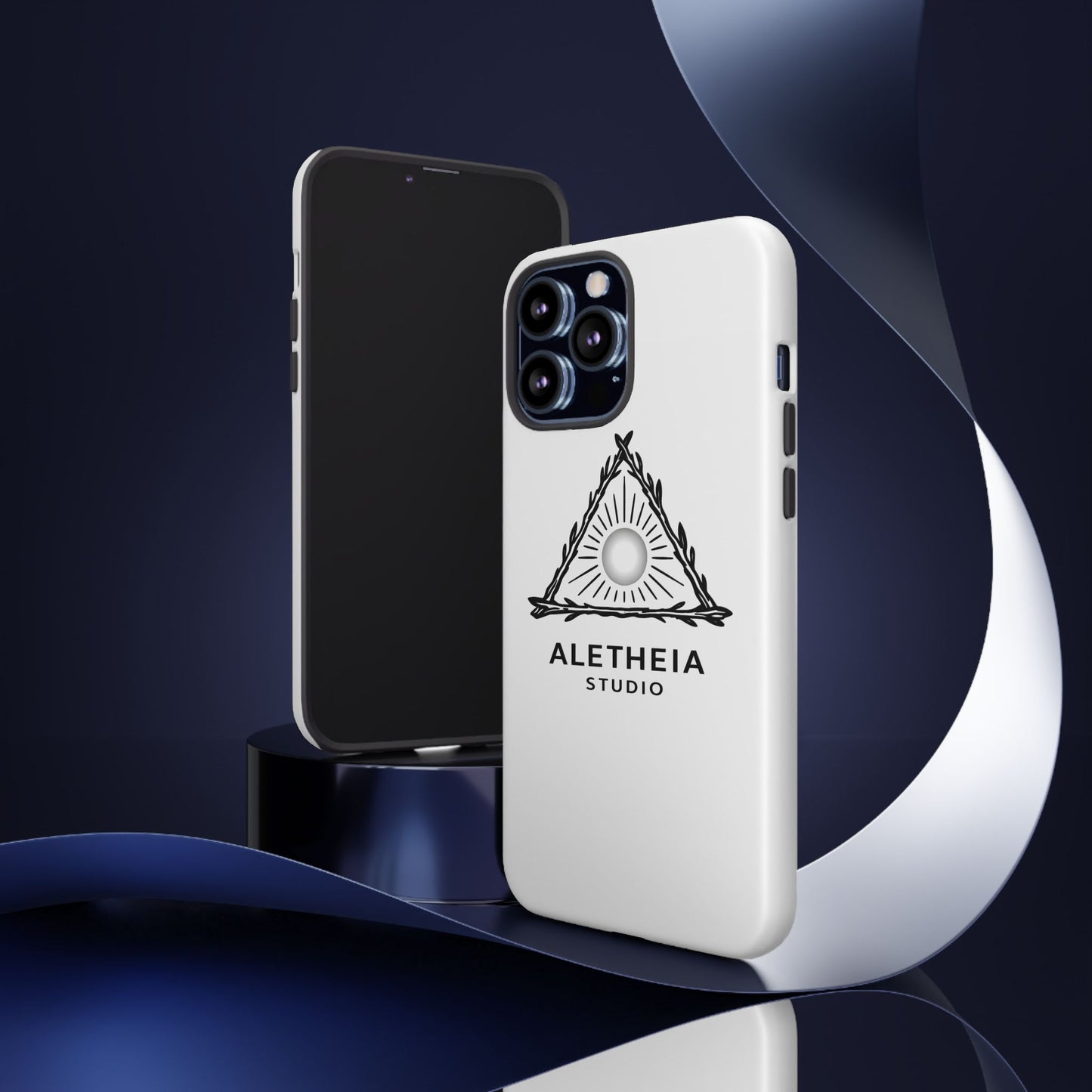 Aletheia Studio Sun Triangle Phone Case — Protective Tough Phone Case with Minimalist Logo