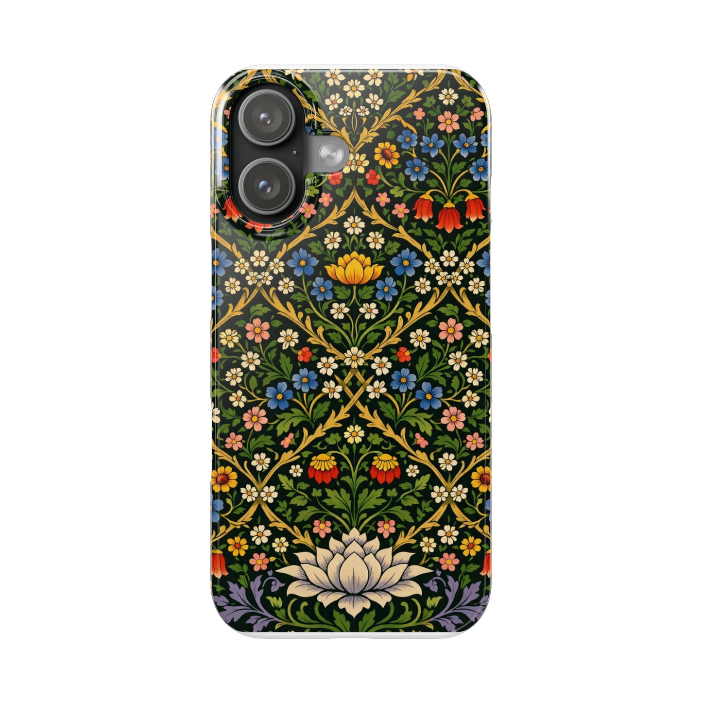 Slim Phone Case — Vintage William Morris Floral Pattern