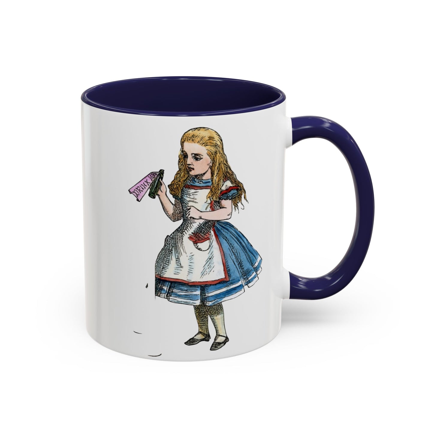 Alice in Wonderland Accent Coffee Mug – Vintage Alice Illustration (11/15 oz)