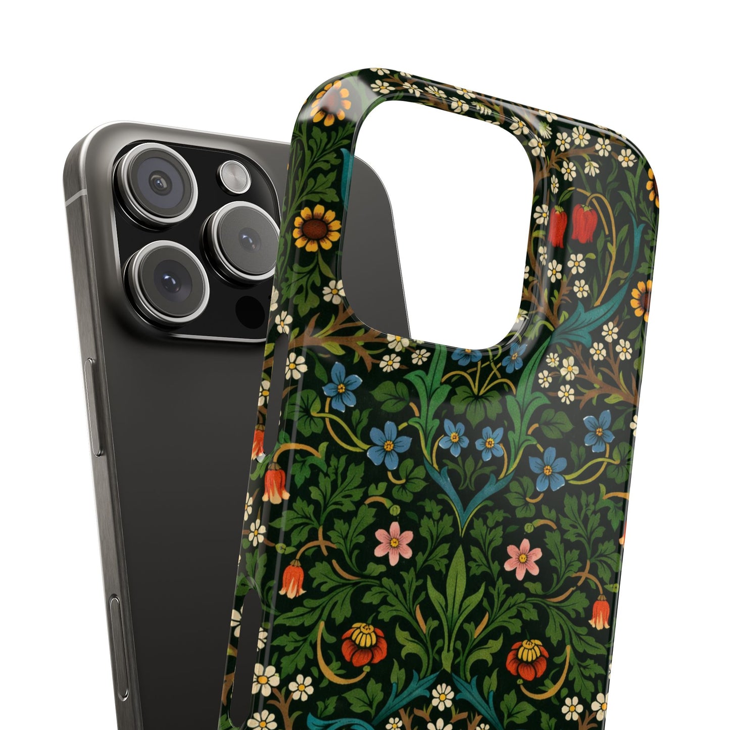 Slim Phone Case — Vintage Floral William Morris Style Pattern