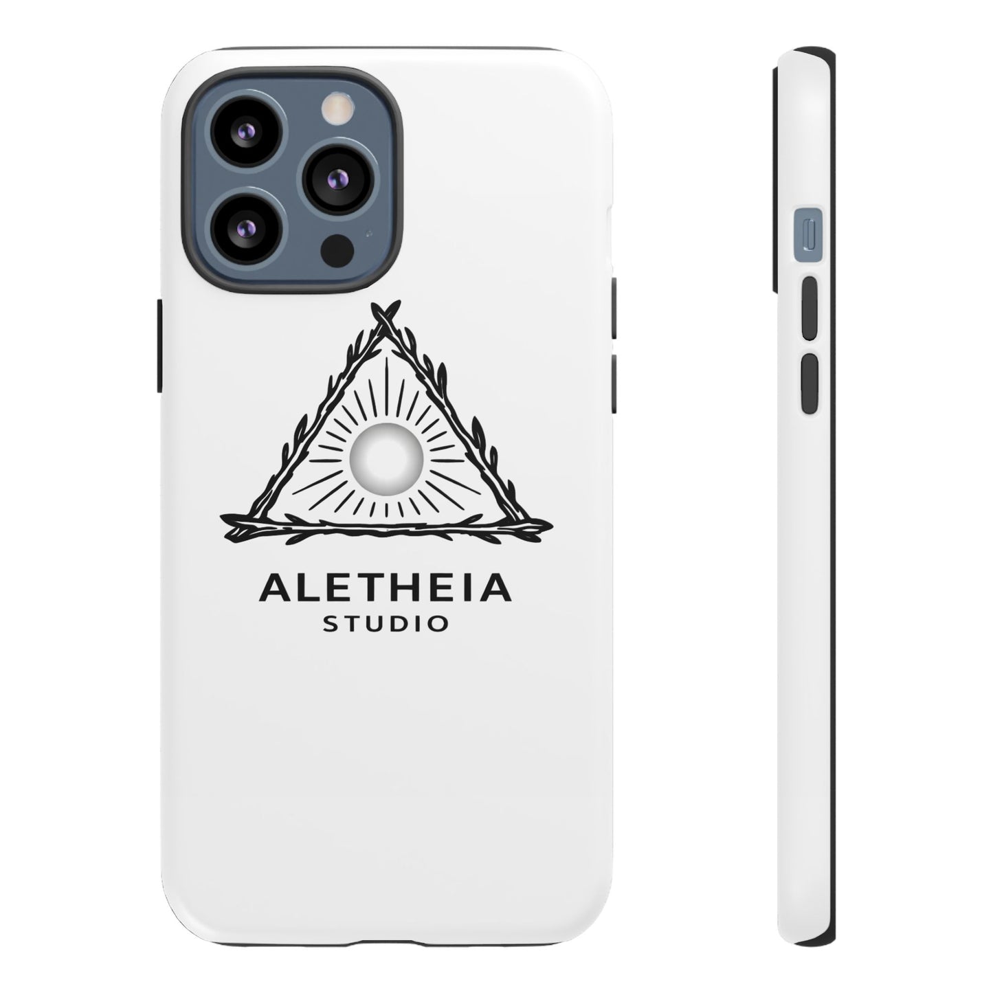 Aletheia Studio Sun Triangle Phone Case — Protective Tough Phone Case with Minimalist Logo
