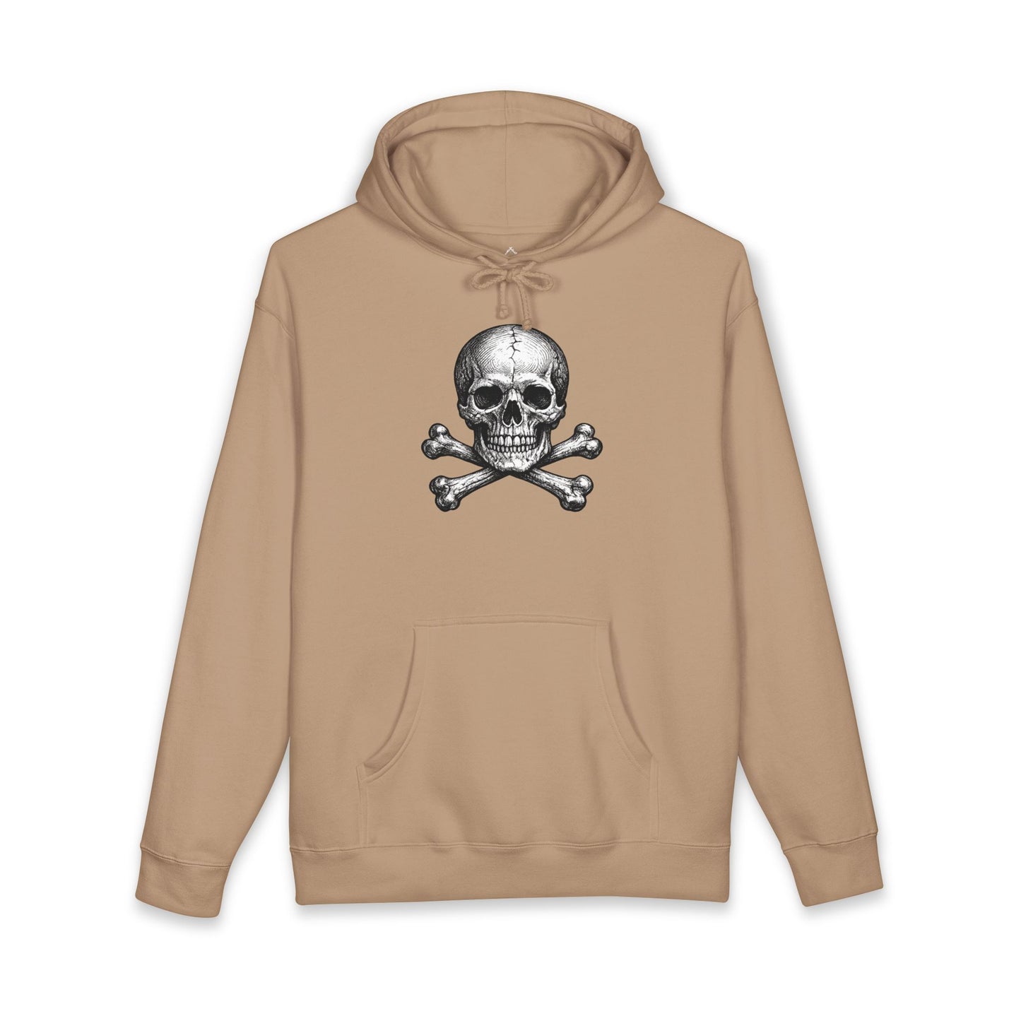 Momento Mori Hoodie — Vintage Skull Graphic Hooded Sweatshirt