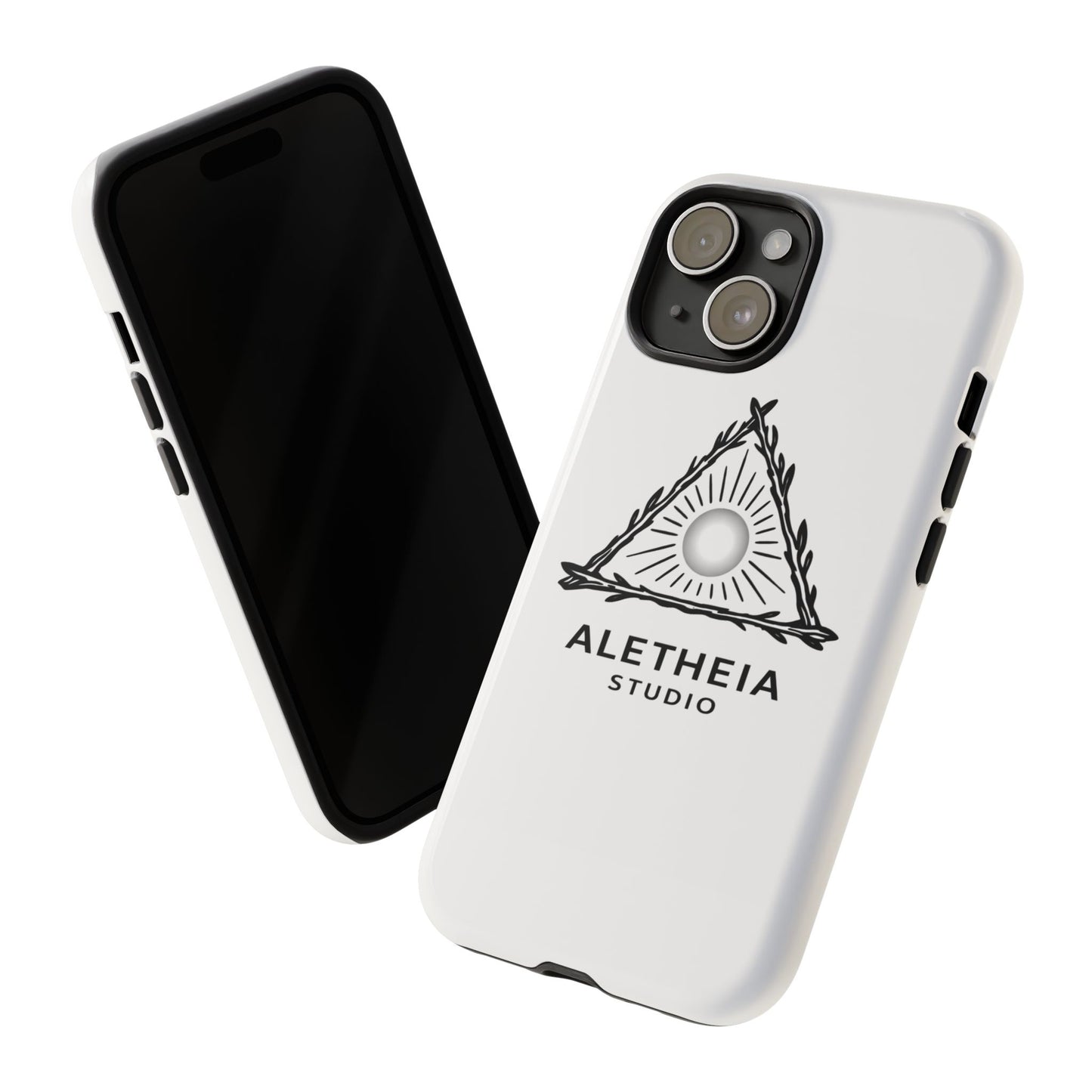 Aletheia Studio Sun Triangle Phone Case — Protective Tough Phone Case with Minimalist Logo