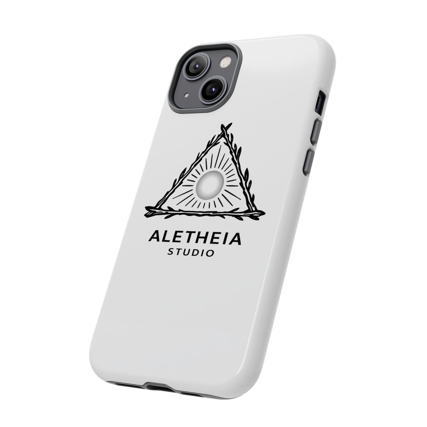 Aletheia Studio Sun Triangle Phone Case — Protective Tough Phone Case with Minimalist Logo