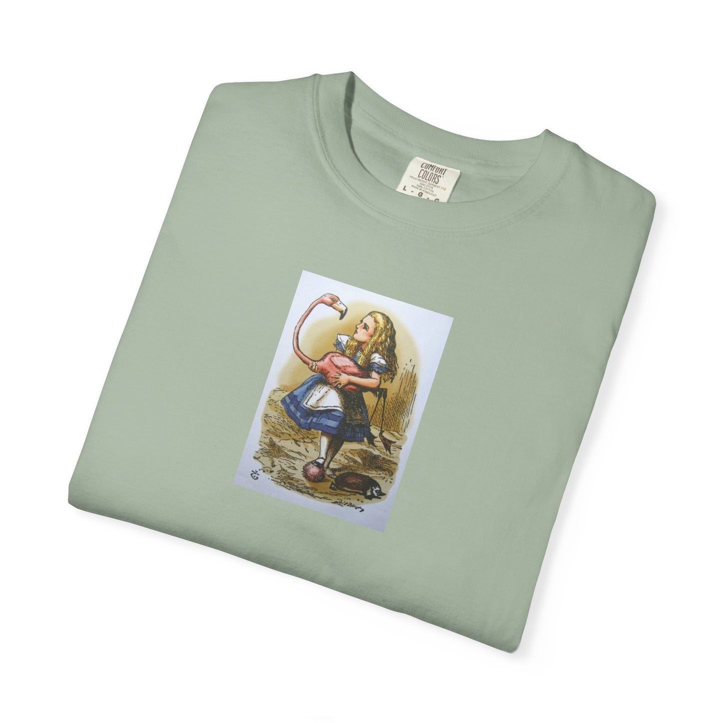 Alice Wonderland Illustration T-Shirt — Vintage Storybook Graphic Tee