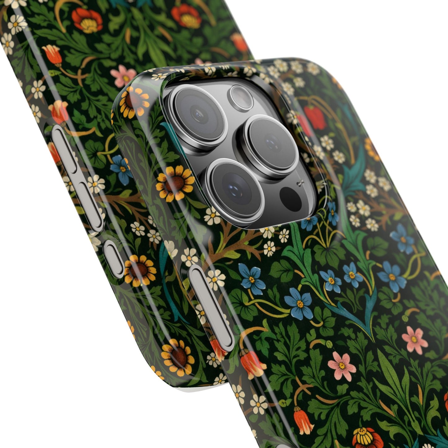 Slim Phone Case — Vintage Floral William Morris Style Pattern