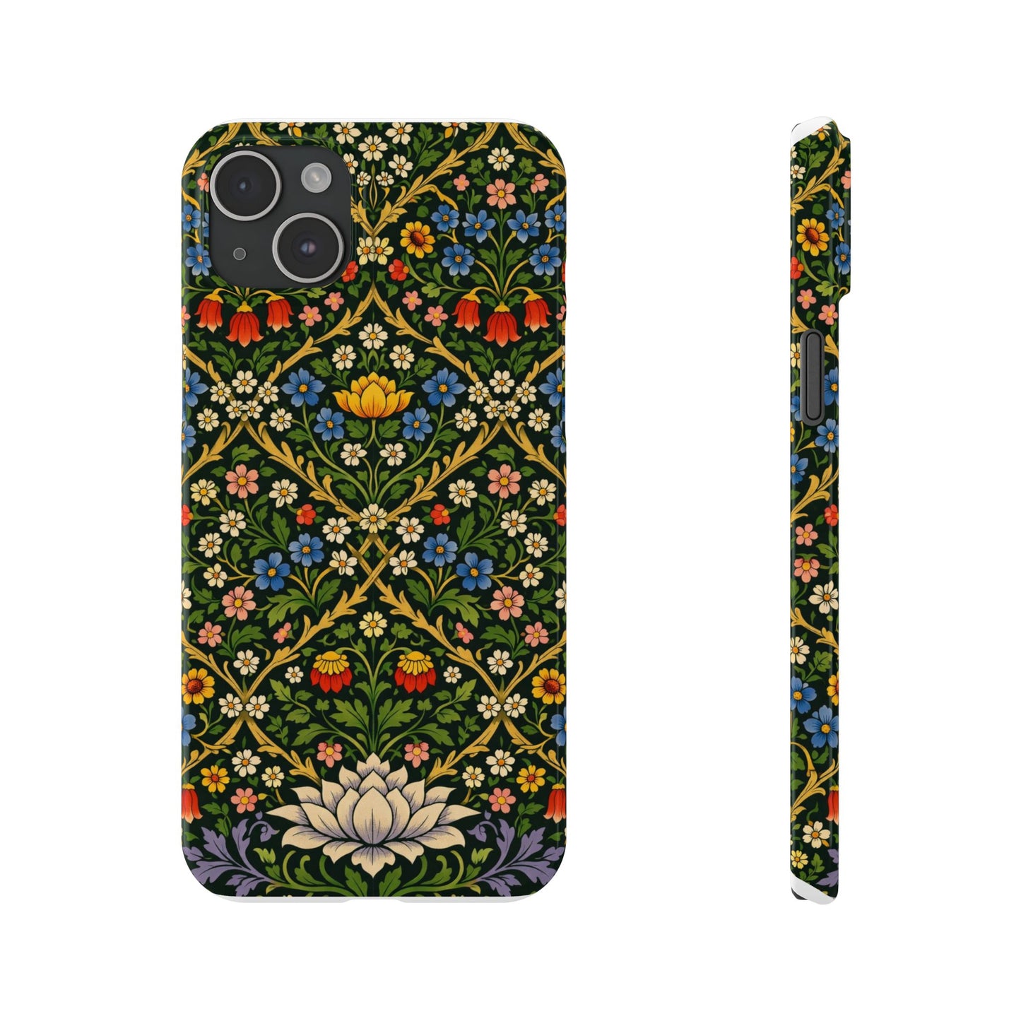Slim Phone Case — Vintage William Morris Floral Pattern