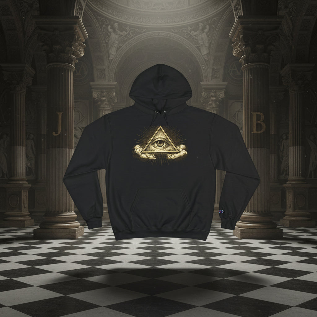 All-Seeing Eye Hoodie - Eye of Providence Pyramid Graphic Pullover