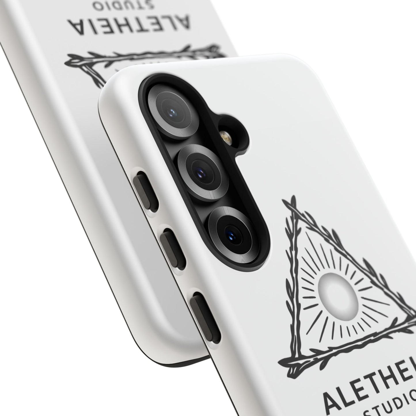 Aletheia Studio Sun Triangle Phone Case — Protective Tough Phone Case with Minimalist Logo
