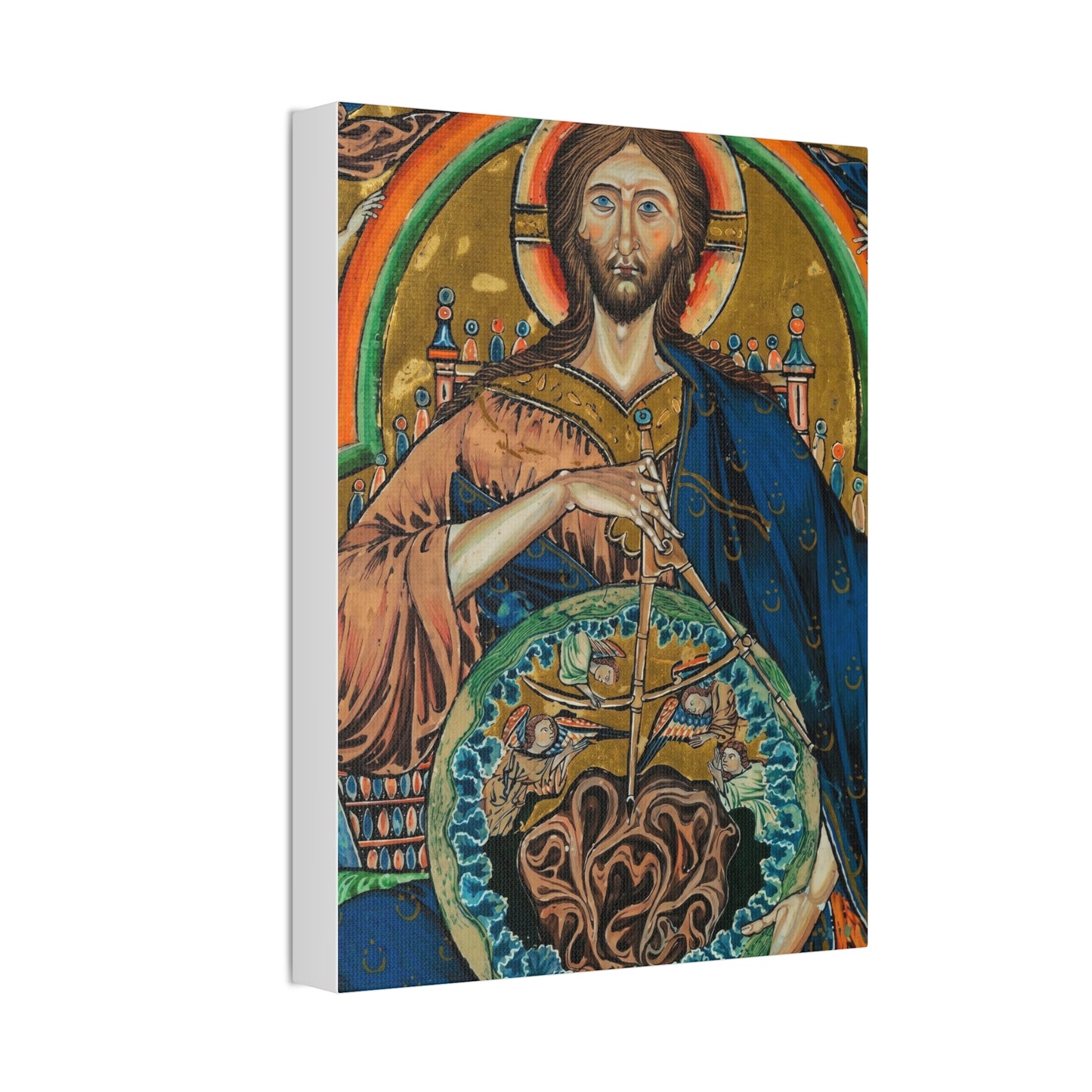 Religious Icon Canvas Print — Christ Pantokrator Stretched 1.5"