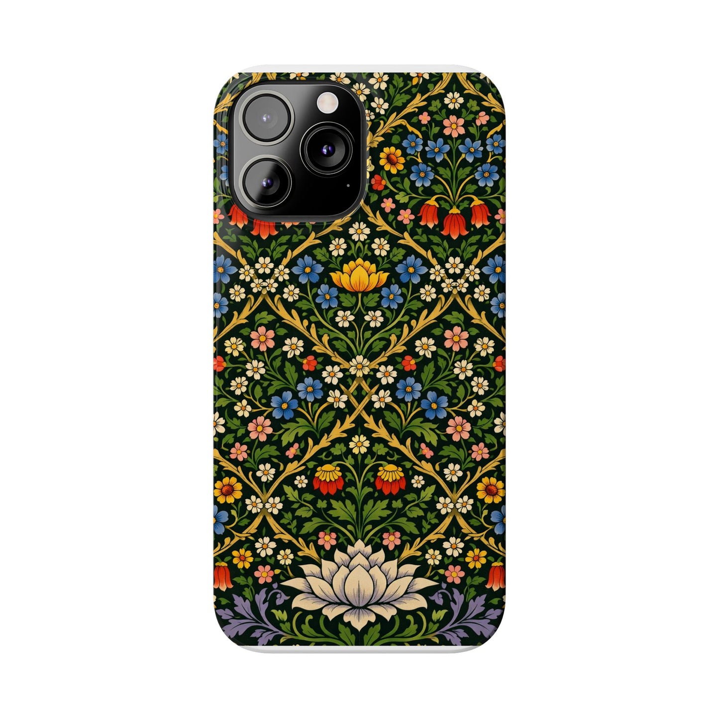 Slim Phone Case — Vintage William Morris Floral Pattern