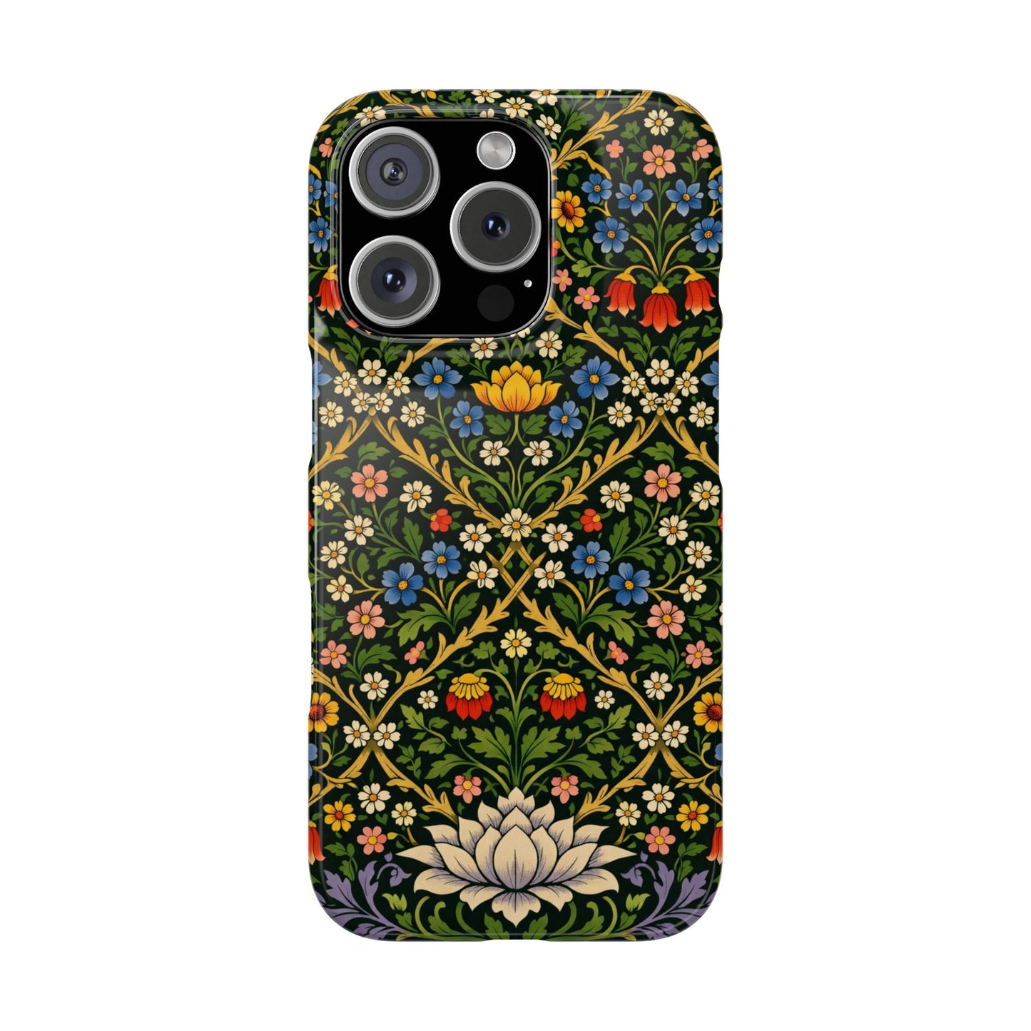 Slim Phone Case — Vintage William Morris Floral Pattern