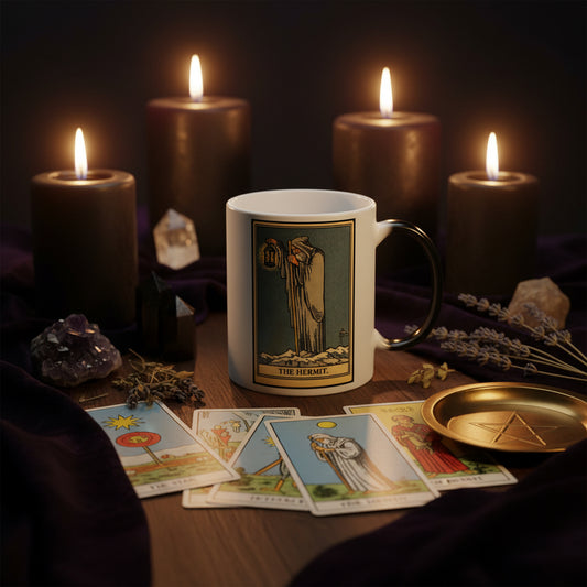 Tarot The Hermit Color-Changing Mug, 11oz
