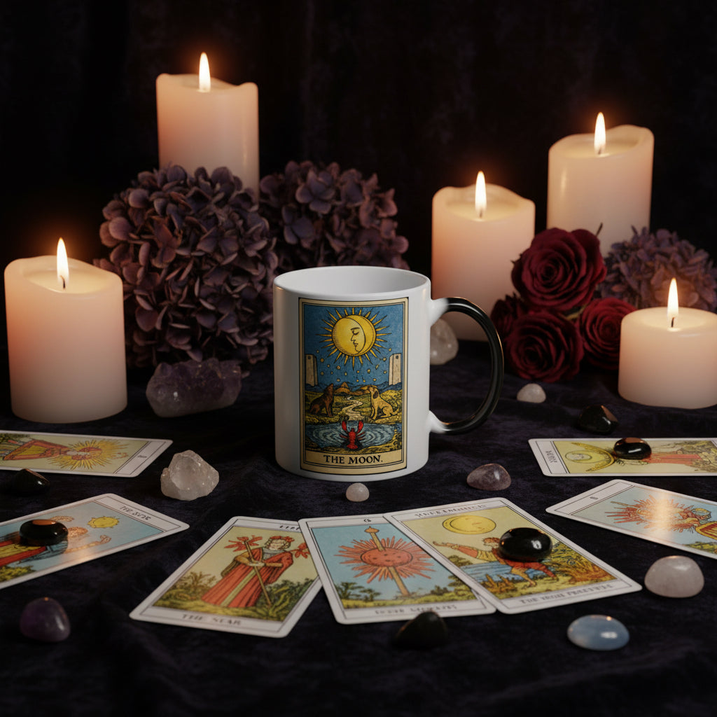 Tarot The Moon Version 2 Color-Changing Mug, 11oz