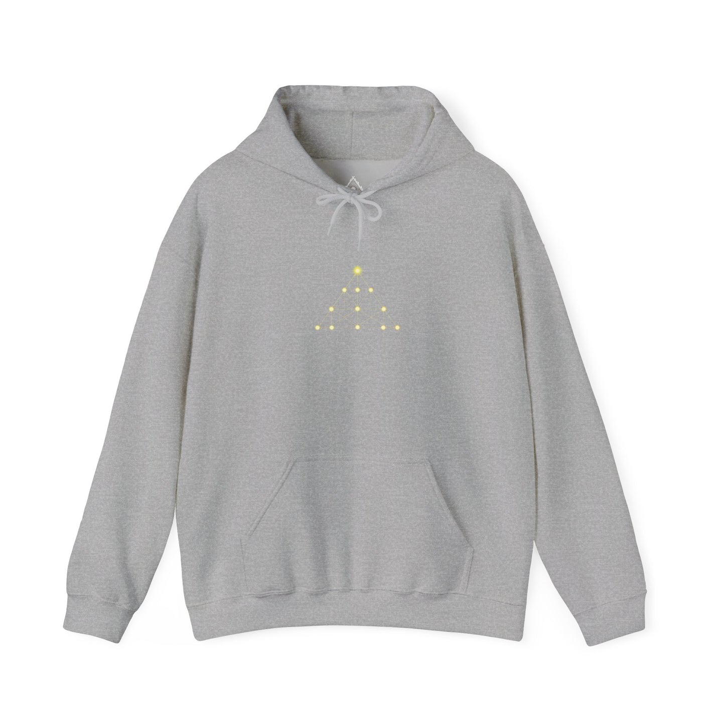 Tetractys unfolding of unity into multiplicity Hoodie