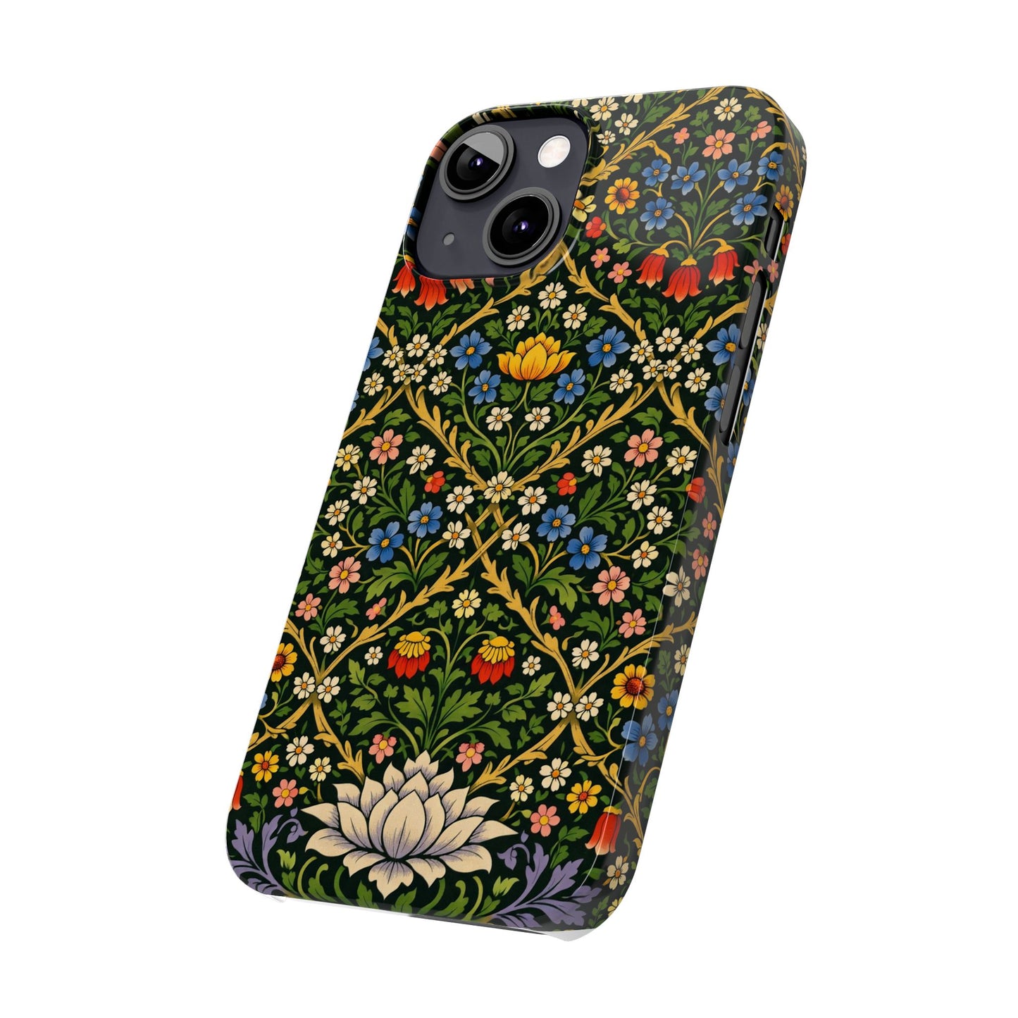 Slim Phone Case — Vintage William Morris Floral Pattern