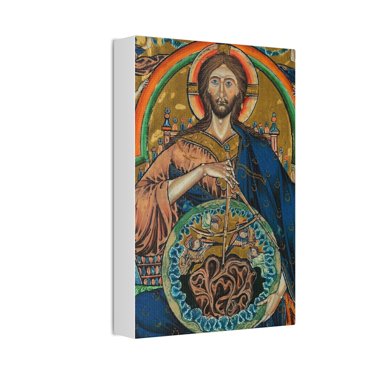 Religious Icon Canvas Print — Christ Pantokrator Stretched 1.5"