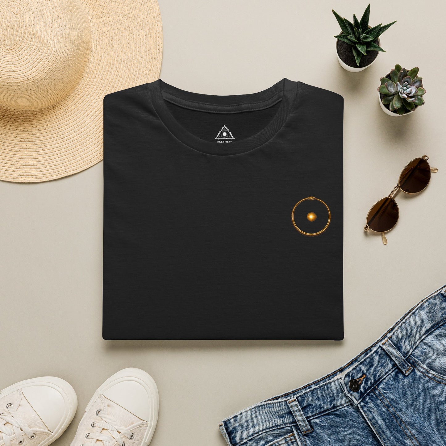 The Golden Serpent of Renewal T-Shirt