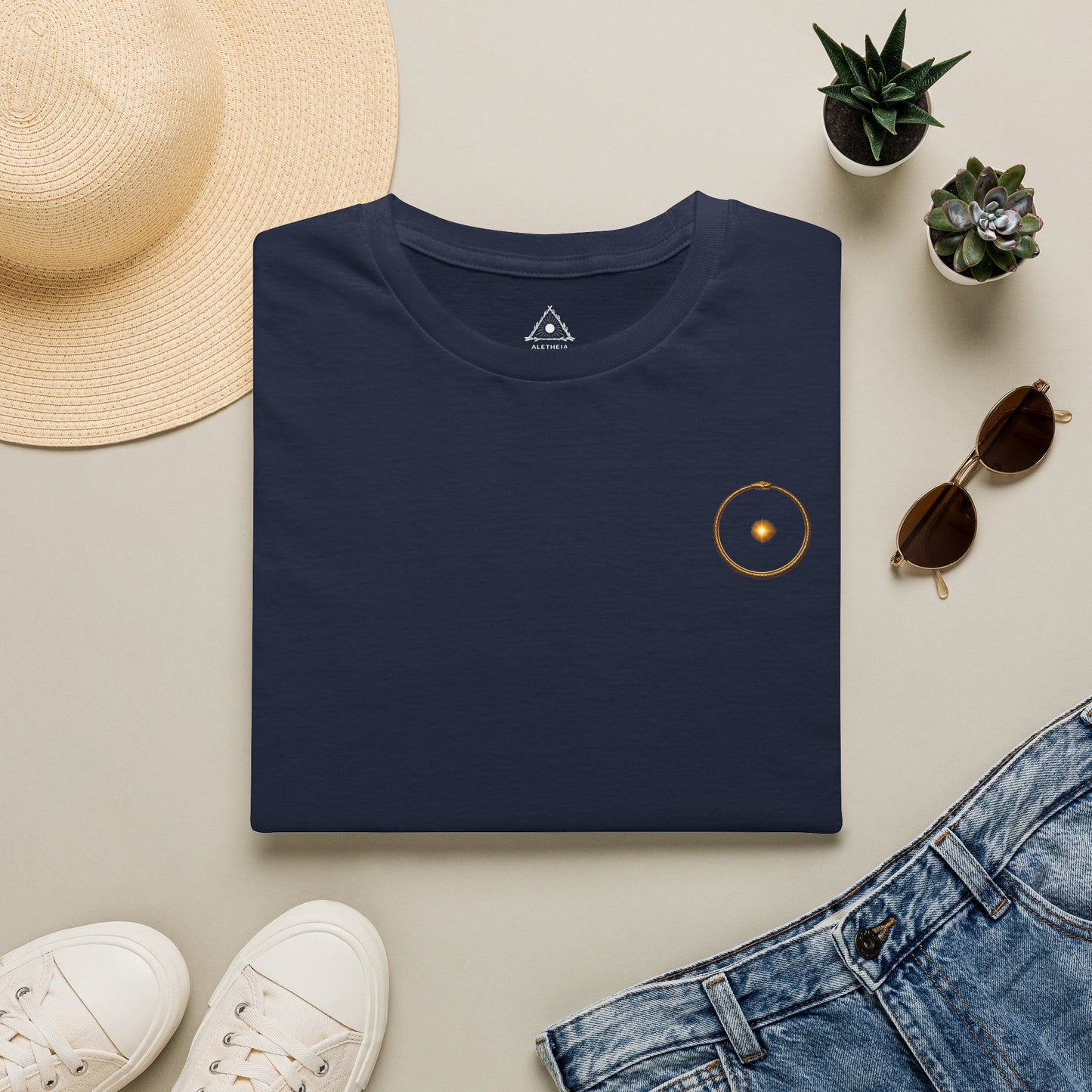 The Golden Serpent of Renewal T-Shirt