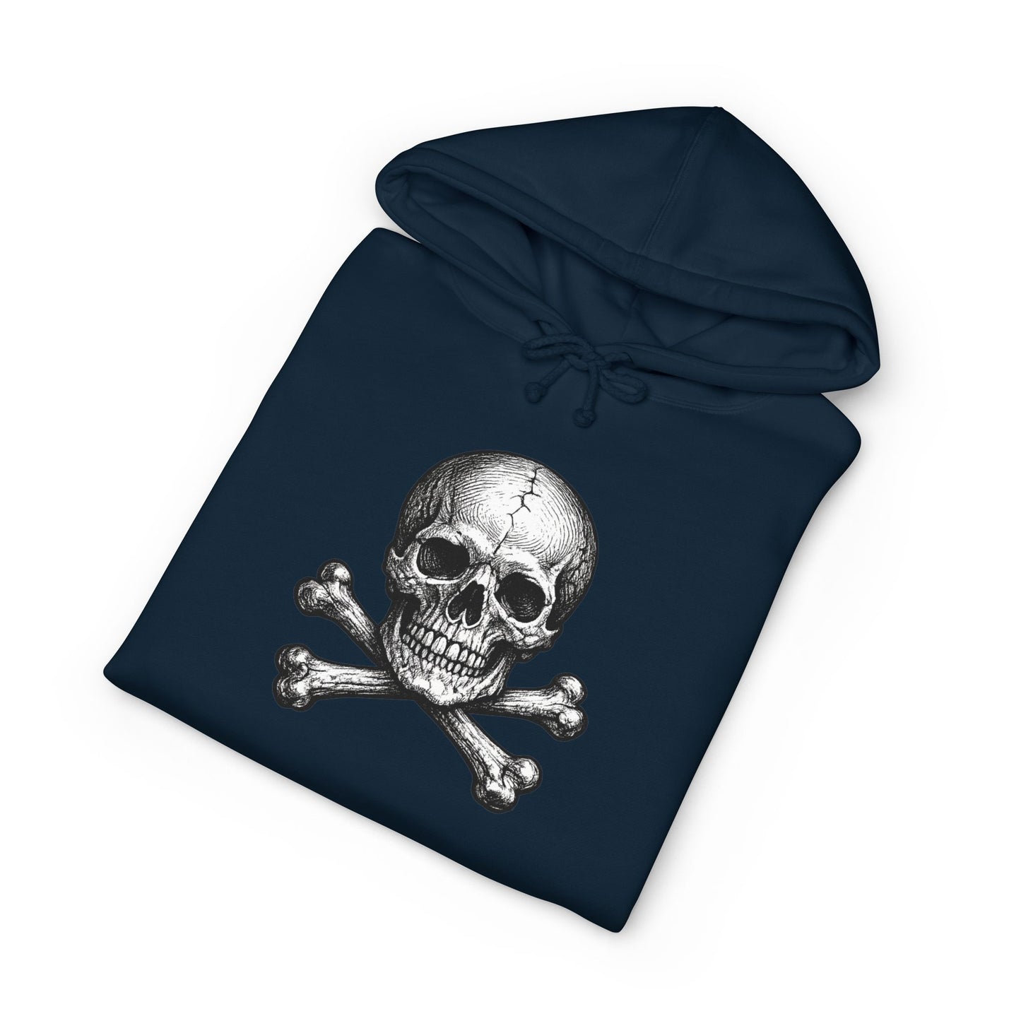 Momento Mori Hoodie — Vintage Skull Graphic Hooded Sweatshirt
