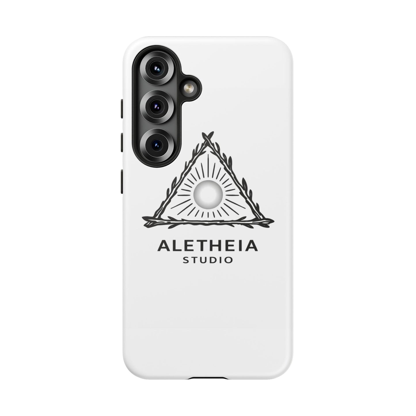 Aletheia Studio Sun Triangle Phone Case — Protective Tough Phone Case with Minimalist Logo