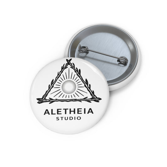 Pin Button — Aletheia Studio Logo Enamel Button