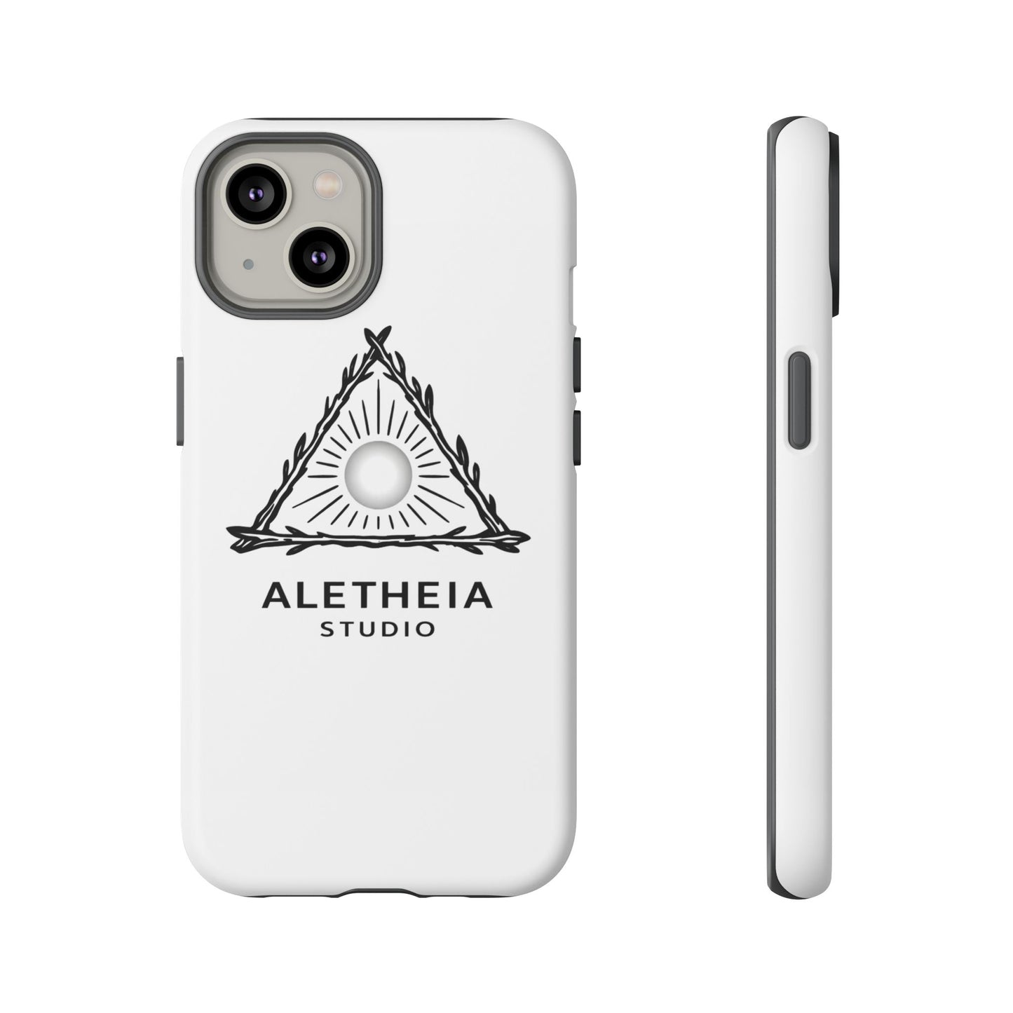Aletheia Studio Sun Triangle Phone Case — Protective Tough Phone Case with Minimalist Logo
