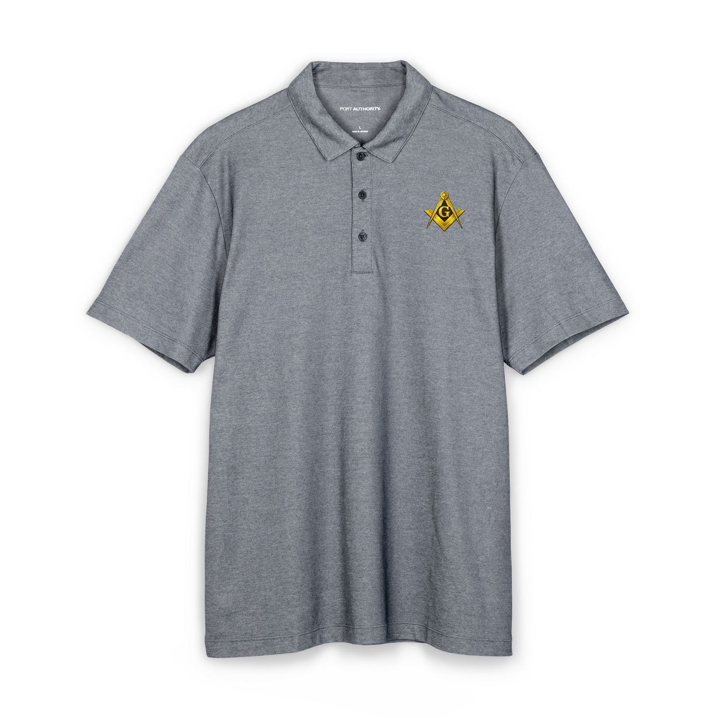 Master Mason Square and Compass Embroidered Polo