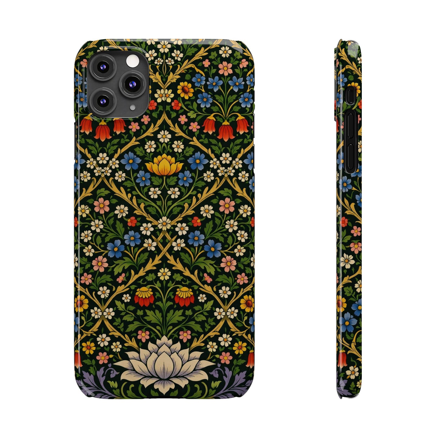 Slim Phone Case — Vintage William Morris Floral Pattern