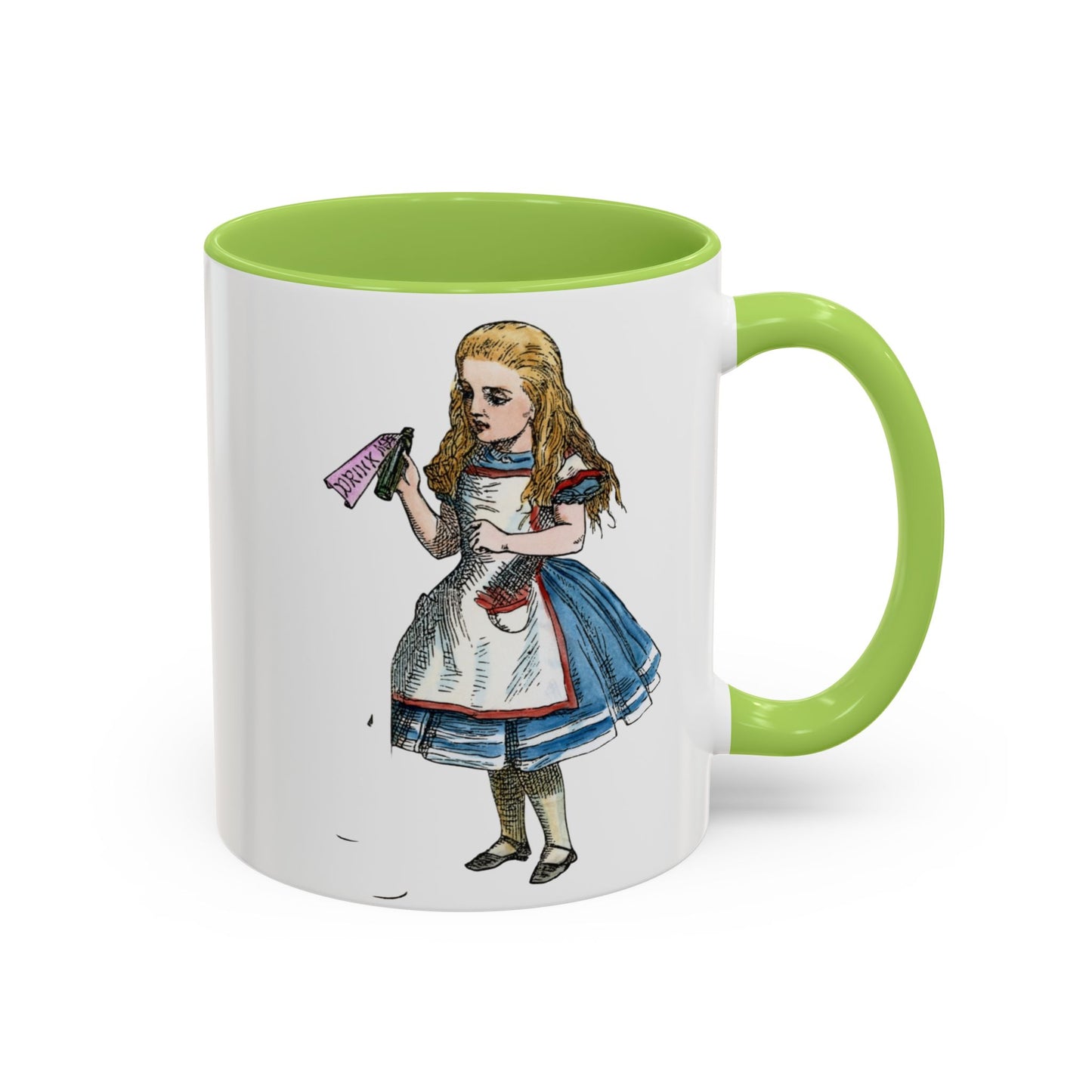 Alice in Wonderland Accent Coffee Mug – Vintage Alice Illustration (11/15 oz)