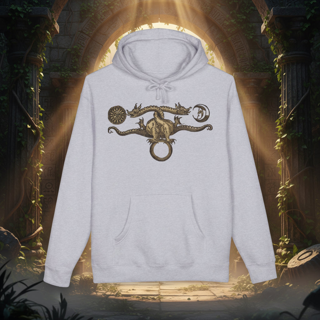 Dragon Sigil Hoodie — Mythic Celestial Crest Hooded Sweatshirt