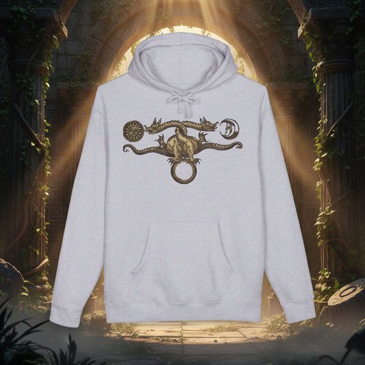 Dragon Sigil Hoodie — Mythic Celestial Crest Hooded Sweatshirt