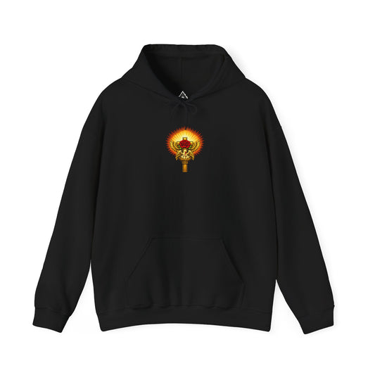 Rose Croix Hoodie – Radiant Cross Sweatshirt